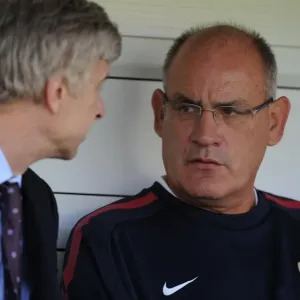 Arsenal 1st Team Coach Boro Primorac Talks with Manager Arsene Wenger Print