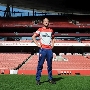 Arsenal 1st Team Photocall at Emirates Stadium: Reece Watson, The Groundsman