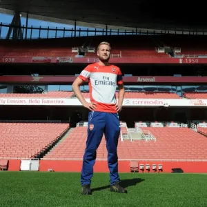 Arsenal 1st Team Photocall at Emirates Stadium: Reece Watson, The Groundsman