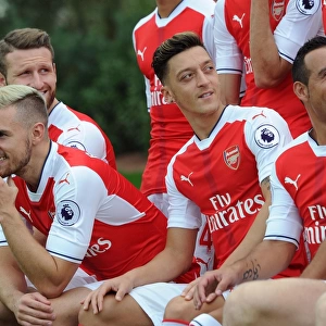 Arsenal 1st Team Squad: 2016-17 Season - Mesut Ozil's Photocall