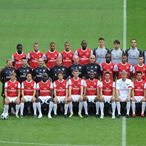 Arsenal 1st Team Squad at Emirates Stadium Photocall and Members Day, 2010-11