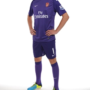 Arsenal 2013-14 Squad: Wojciech Szczesny at the Team Photocall