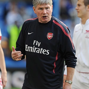 Arsenal assistant manager Pat Rice. Chelsea 2: 0 Arsenal, Barclays Premier League