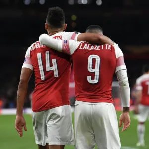 Arsenal Aubameyang and Lacazette Print