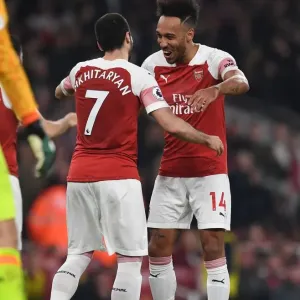 Arsenal: Aubameyang and Mkhitaryan Celebrate Goals Against Bournemouth, Premier League 2018-19