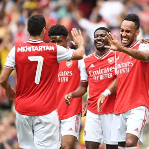 Arsenal: Aubameyang Scores, Mkhitaryan, Nelson, Maitland-Niles Celebrate in 2019 Emirates Cup