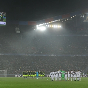 Arsenal and Basel Honor Brazilian Football Team at UEFA Champions League Match, 2016