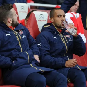 Arsenal Bench: Jack Wilshere and Theo Walcott in Waiting (Arsenal vs. Norwich City, 2015-16) Arsenal Bench: Jack Wilshere and Theo Walcott in Waiting (Arsenal vs. Norwich City, 2015-16)