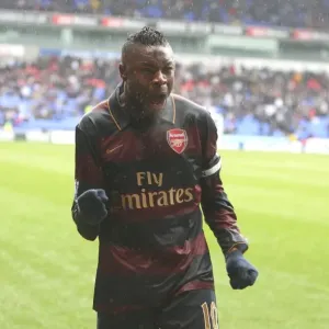 Arsenal captain William Gallas celebrates the 3rd Arsenal goal Arsenal captain William Gallas celebrates the 3rd Arsenal goal