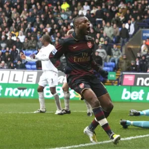 Arsenal captain William Gallas celebrates scoring the 1st Arsenal goal Arsenal captain William Gallas celebrates scoring the 1st Arsenal goal