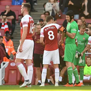 Arsenal: Cech Passes Captaincy to Ramsey Against Watford (2018-19)