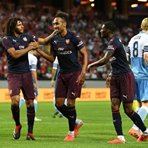 Arsenal Celebrate: Aubameyang, Elneny, Maitland-Niles Score in Pre-Season Friendly vs. SS Lazio (2018)