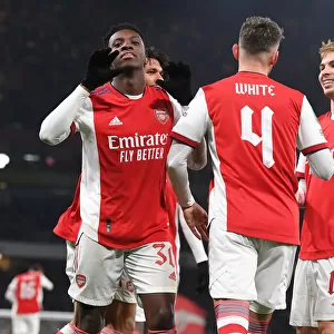 Arsenal Celebrate Eddie Nketiah's Goal vs Sunderland in Carabao Cup Quarterfinal
