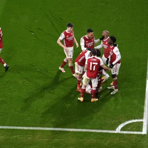 Arsenal Celebrate Emile Smith Rowe's Goal Against Newcastle United in FA Cup Third Round Arsenal Celebrate Emile Smith Rowe's Goal Against Newcastle United in FA Cup Third Round