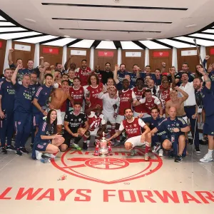 Arsenal Celebrate FA Cup Victory Over Chelsea Amid Empty Wembley Stadium (2020) Arsenal Celebrate FA Cup Victory Over Chelsea Amid Empty Wembley Stadium (2020)