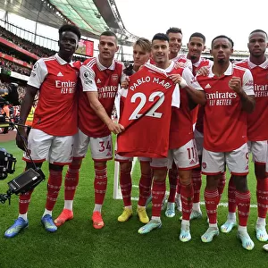 Arsenal Celebrate First Goal vs. Nottingham Forest: Pablo Mari's Shirt Triumph