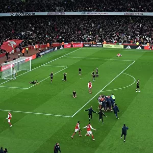 Arsenal Celebrate Third Goal Against AFC Bournemouth in 2022-23 Premier League