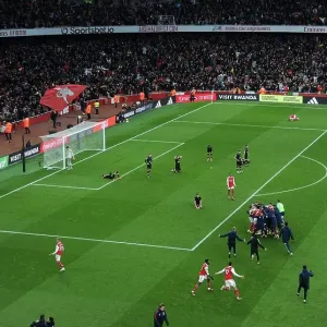 Arsenal Celebrate Third Goal Against AFC Bournemouth in 2022-23 Premier League Arsenal Celebrate Third Goal Against AFC Bournemouth in 2022-23 Premier League