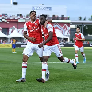 Arsenal Celebrate Goals Against Colorado Rapids in 2019 Pre-Season Friendly