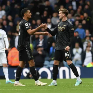 Arsenal Celebrate Hard-Fought Victory Over Leeds United in Premier League Arsenal Celebrate Hard-Fought Victory Over Leeds United in Premier League