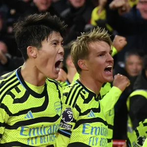 Arsenal Celebrate Kai Havertz's Goal Against Brentford in 2023-24 Premier League