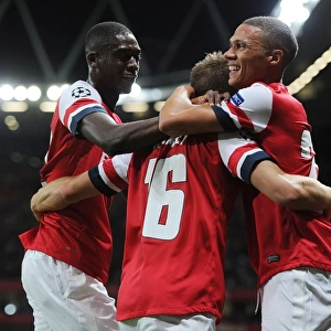 Arsenal Celebrate: Ramsey, Sanogo, Gibbs Score in Champions League Victory over Fenerbahce