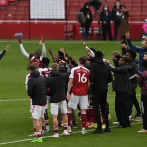 Arsenal Celebrate Victory Over Brighton & Hove Albion in Premier League Showdown Arsenal Celebrate Victory Over Brighton & Hove Albion in Premier League Showdown