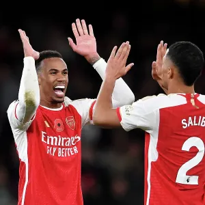 Arsenal Celebrate Victory Over Burnley in 2023-24 Premier League Arsenal Celebrate Victory Over Burnley in 2023-24 Premier League