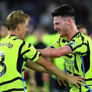 Arsenal Celebrate Victory Over Crystal Palace in 2023-24 Premier League Arsenal Celebrate Victory Over Crystal Palace in 2023-24 Premier League
