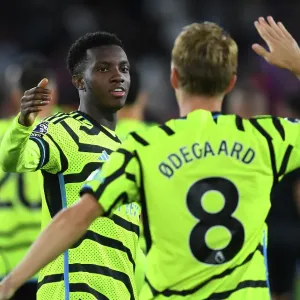 Arsenal Celebrate Victory: Crystal Palace vs Arsenal, Premier League 2023-24 Arsenal Celebrate Victory: Crystal Palace vs Arsenal, Premier League 2023-24