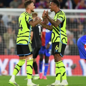 Arsenal Celebrate Win Against Crystal Palace in 2023-24 Premier League Arsenal Celebrate Win Against Crystal Palace in 2023-24 Premier League