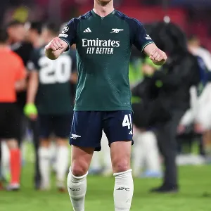 Arsenal Celebrates Champion's League Victory Over Sevilla: Declan Rice Leads the Thrilling Charge Arsenal Celebrates Champion's League Victory Over Sevilla: Declan Rice Leads the Thrilling Charge