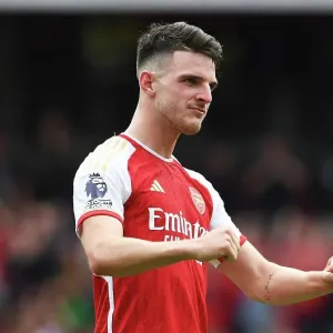 Arsenal Celebrates Premier League Victory over Nottingham Forest: Declan Rice's Goal Seals the Deal (2023-24) Arsenal Celebrates Premier League Victory over Nottingham Forest: Declan Rice's Goal Seals the Deal (2023-24)