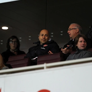 Arsenal CEO and Ladies Chairman Ivan Gazidis watches the match from the Directors Box