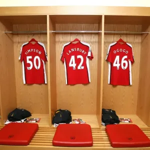Arsenal changing room Arsenal changing room