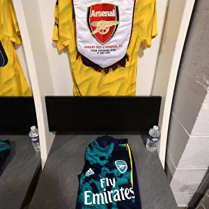 Arsenal in the Changing Room Before Angers Pre-Season Friendly