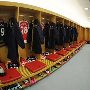 Arsenal Changing Room Before Arsenal vs. Everton: 2015/16 Premier League