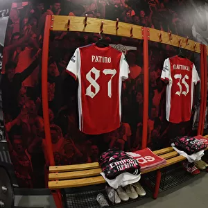 Arsenal Changing Room: Charlie Patino's Shirt Ready for Carabao Cup Quarterfinal Battle