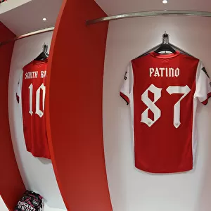 Arsenal Changing Room: Charlie Patino's Shirt Before Arsenal vs Sunderland Carabao Cup Quarterfinal