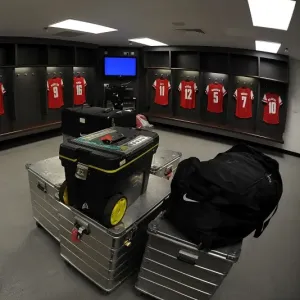 Arsenal Changing Room Before FA Cup Final vs Hull City, 2014