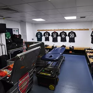 Arsenal Changing Room Before Huddersfield Town Match, Premier League 2017-18