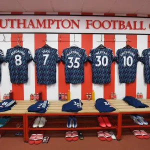 Arsenal Changing Room Before Southampton Clash - Premier League 2021-22