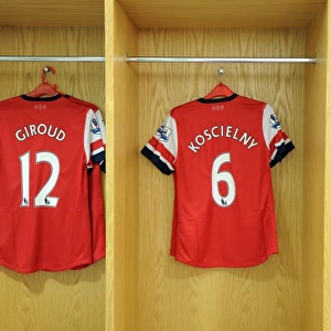Arsenal Changingroom. Arsenal 6: 1 Southampton. Barclays Premier League
