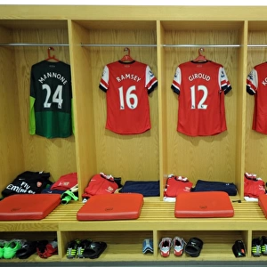 Arsenal Changingroom. Arsenal 6: 1 Southampton. Barclays Premier League