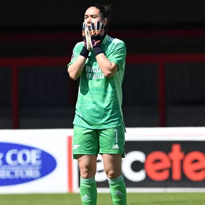 Arsenal Clinch FA WSL Title: Mannuela Zinsberger Reacts to Final Whistle vs. West Ham United Women