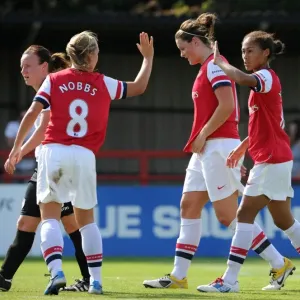 Arsenal Double: Yankey and Nobbs Celebrate Goals in FA WSL Match