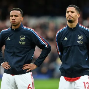 Gabriel Magalhaes and William Saliba Print (Everton v Arsenal 2022-23) Gabriel Magalhaes and William Saliba Print (Everton v Arsenal 2022-23)
