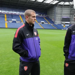 Arsenal Duo Jack Wilshere and Emmanuel Frimpong Scout Pre-Match at West Bromwich Albion U21 Grounds (2012-13) Arsenal Duo Jack Wilshere and Emmanuel Frimpong Scout Pre-Match at West Bromwich Albion U21 Grounds (2012-13)