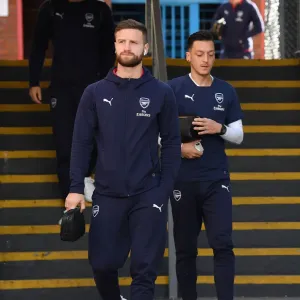 Arsenal Duo Mustafi and Ozil Head to Selhurst Park Ahead of Crystal Palace Clash (2018-19) Arsenal Duo Mustafi and Ozil Head to Selhurst Park Ahead of Crystal Palace Clash (2018-19)
