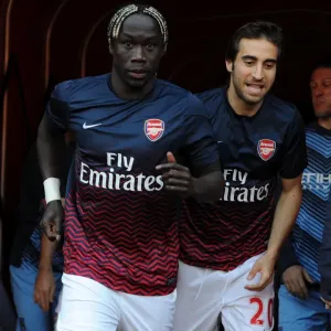 Arsenal Duo: Sagna and Flamini Before the Battle Against Manchester City